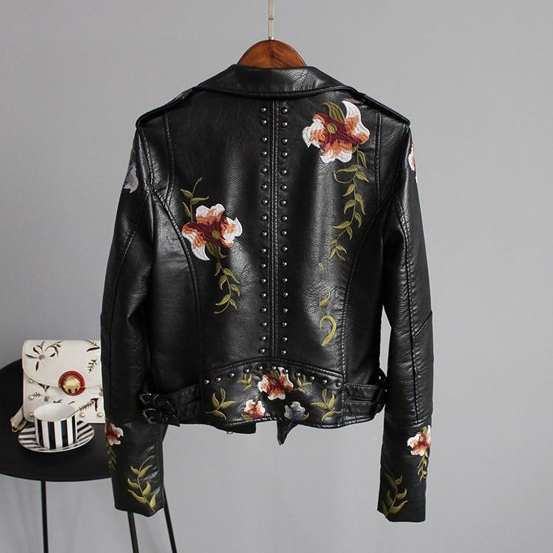 Alexa™ - Cropped Jacket with Floral Print