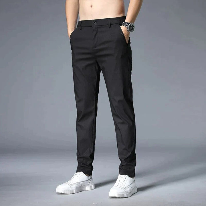 Stretchable Men's Trousers, Straight Cut