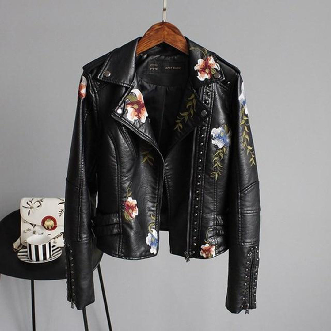 Alexa™ - Cropped Jacket with Floral Print