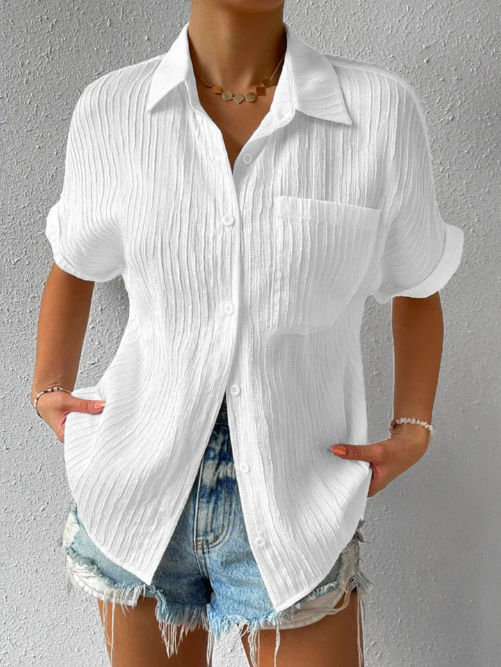 Axelle™ - Casual Buttoned Loose Blouse