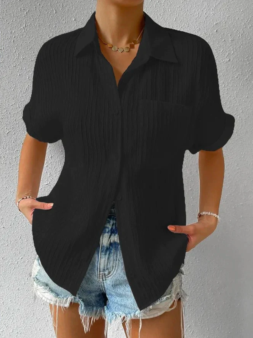 Axelle™ - Casual Buttoned Loose Blouse