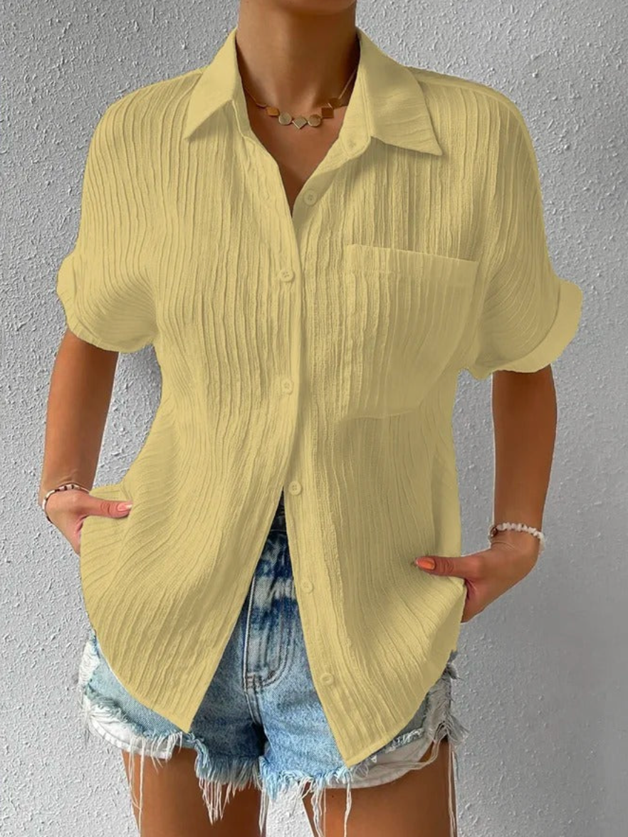 Axelle™ - Casual Buttoned Loose Blouse