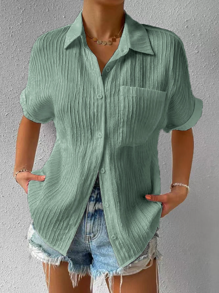 Axelle™ - Casual Buttoned Loose Blouse