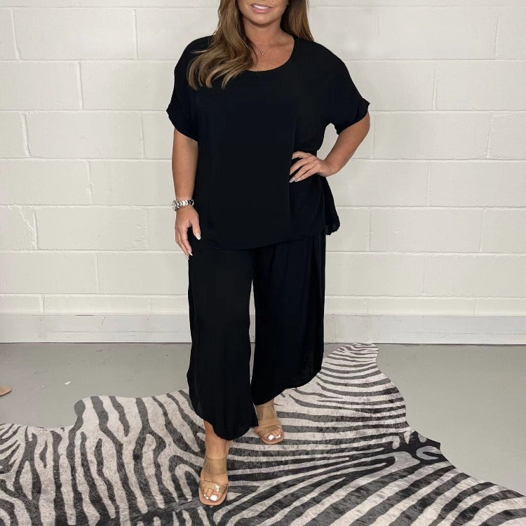 Ensemble décontracté deux pièces pour femme | Coupe ample
