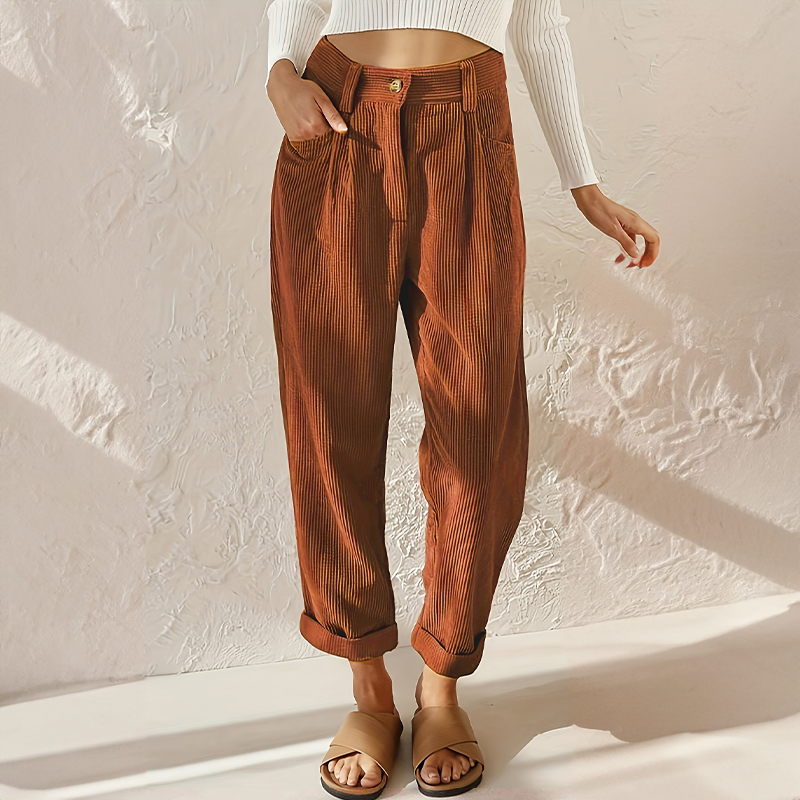 ELENA BELCCINI CASUAL CORDUROY PANTS CC101