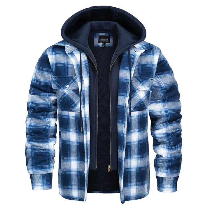 Sebastian™ - Checked Jacket with Hoodie