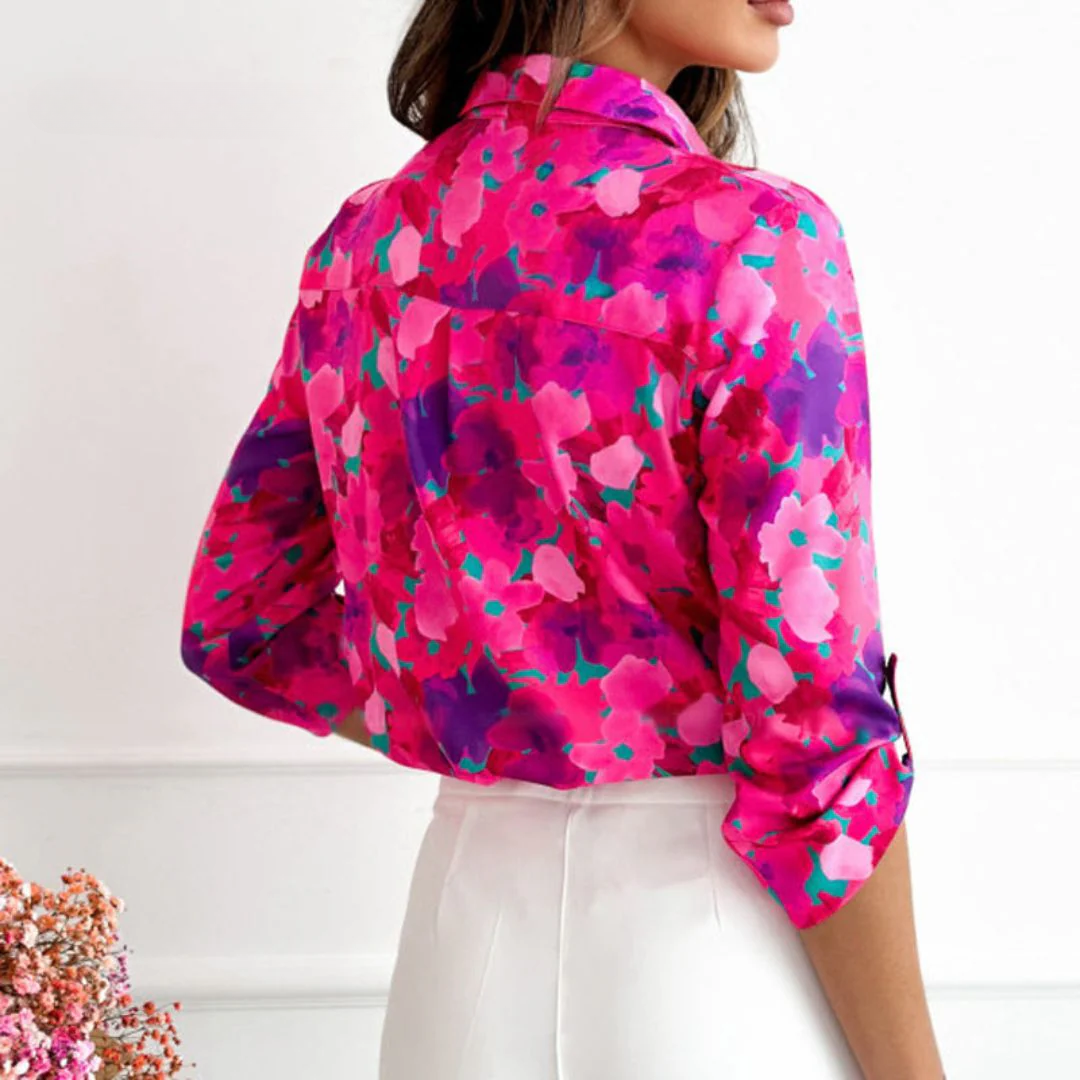 Flora™ | Vibrant Pink Blouse