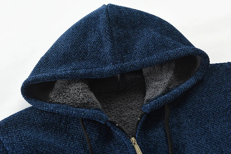 Ivan | Men's Mid-Length Wool Hooded Jacket Cairns Closet