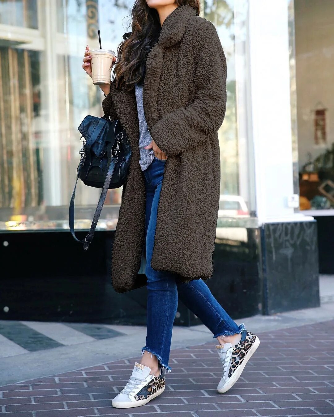 Manteau long et confortable pour femme, prêt pour l'hiver