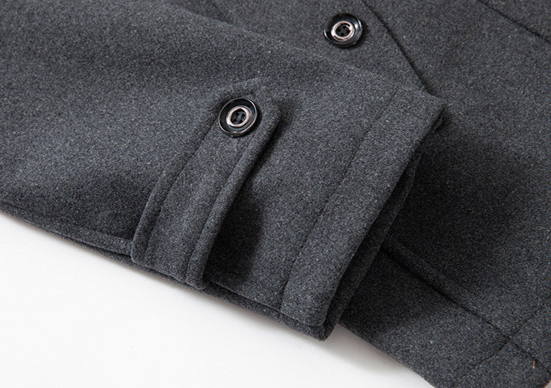 Duke | Double Collar Wool Long Coat Cairns Closet