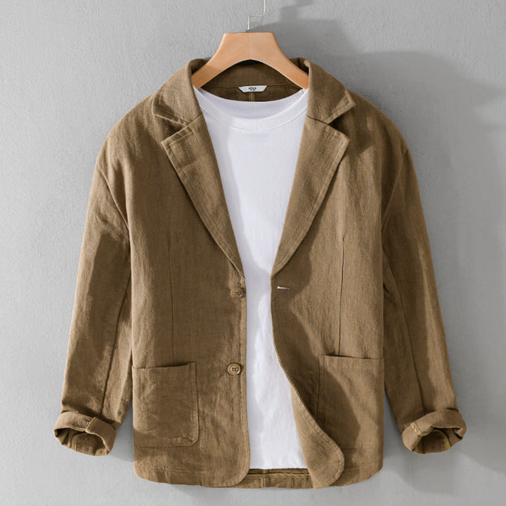 Leandro Linen Men's Jacket Cairns Closet