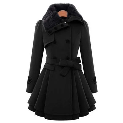 Marry Winter Slim Long Wool Sherpa Coat Cairns Closet