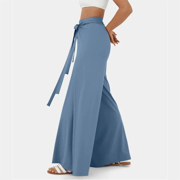 Kaitlyn - High-waist belt wide casual pants