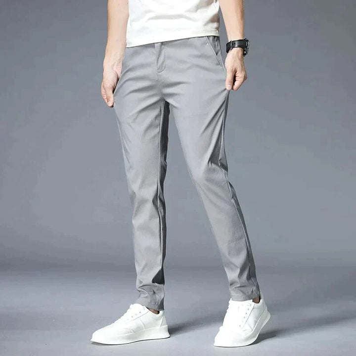 Stretchable Men's Trousers, Straight Cut