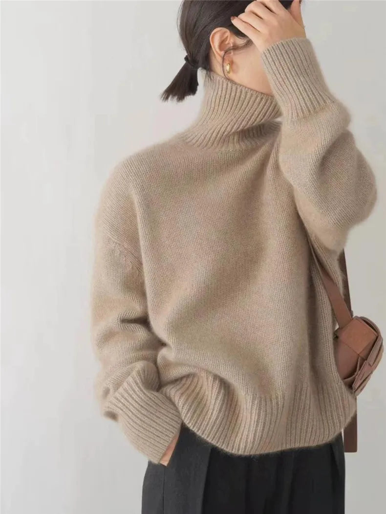 Lisette Turtleneck Cashmere Sweater Cairns Closet