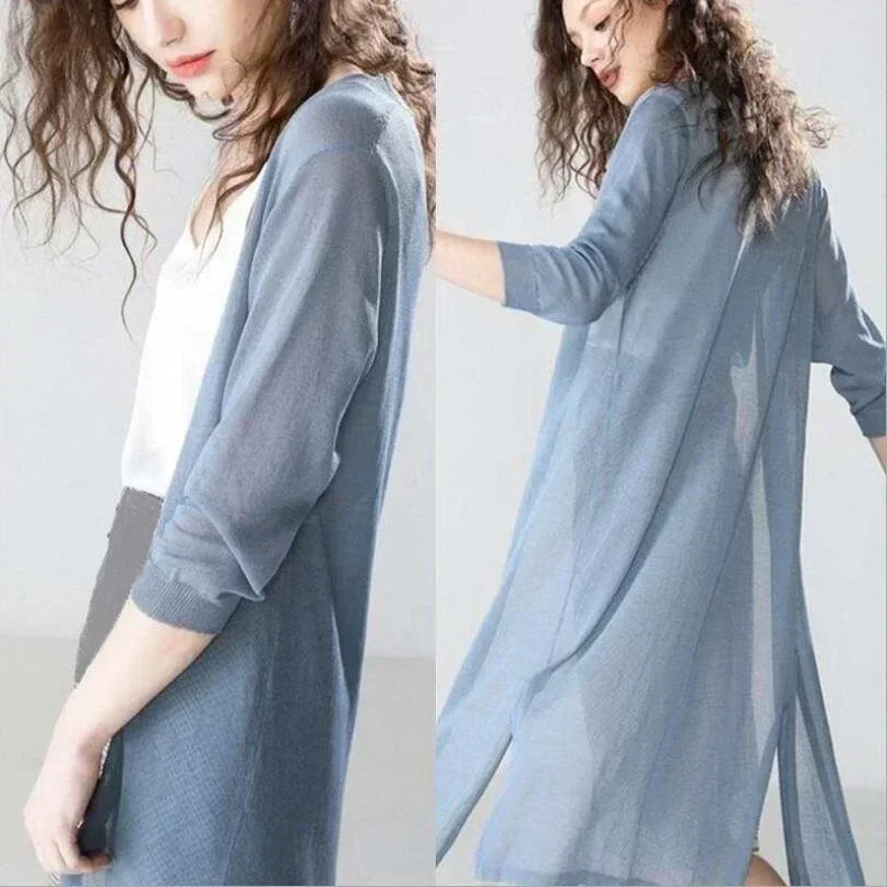 Lightweight Open Front Cardigan, Women's Fashion