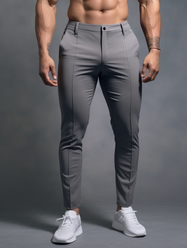 Novate: Wrinkle-Free Slim Fit Trousers Cairns Closet