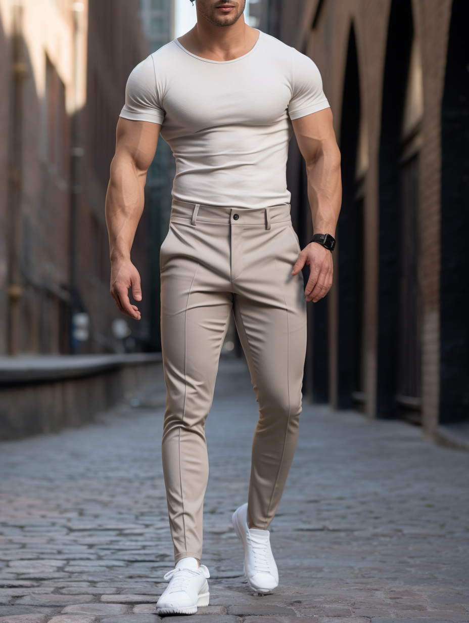 Novate: Wrinkle-Free Slim Fit Trousers Cairns Closet