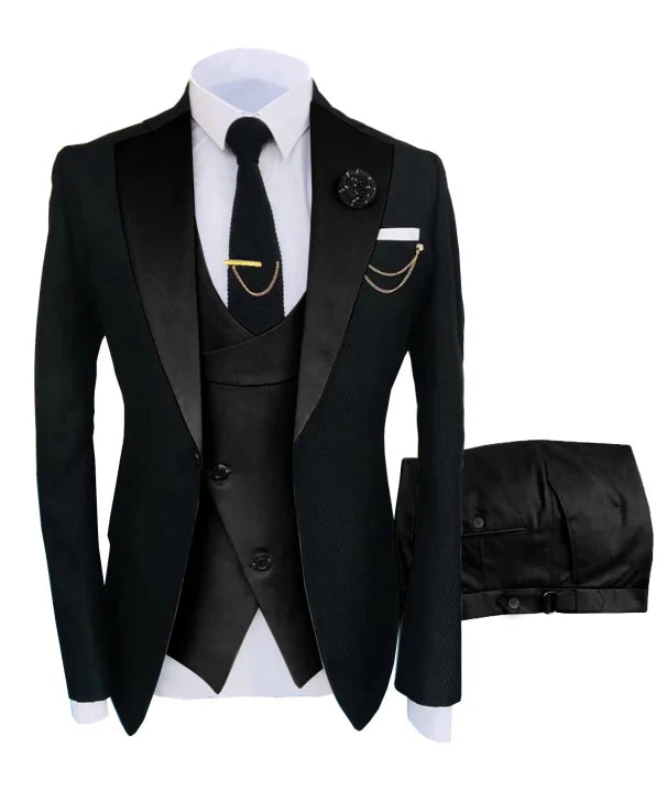 Men’s Elegant 3-Piece Suit | Formal
