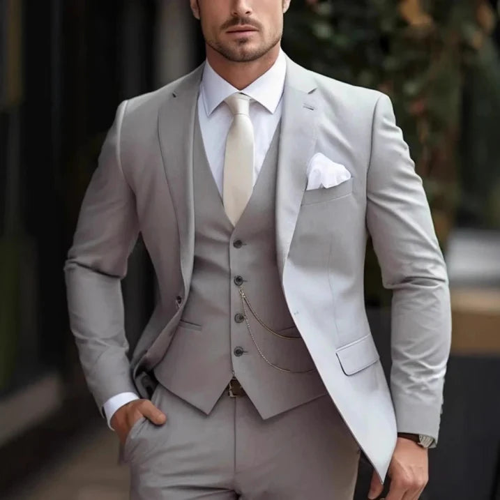 Men's Elegant 3-Piece Suit | Classic