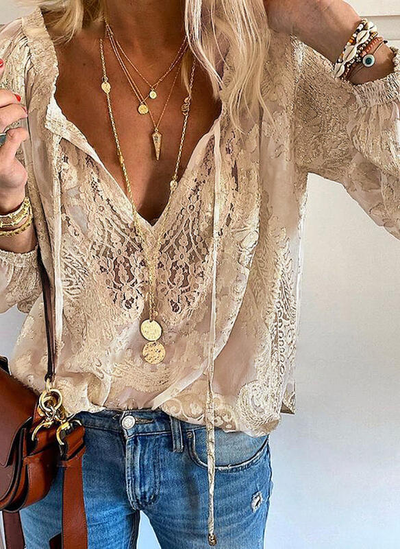 Leizel™ - Boho Lace Blouse