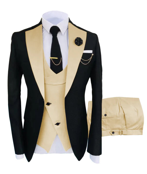 Men’s Elegant 3-Piece Suit | Formal