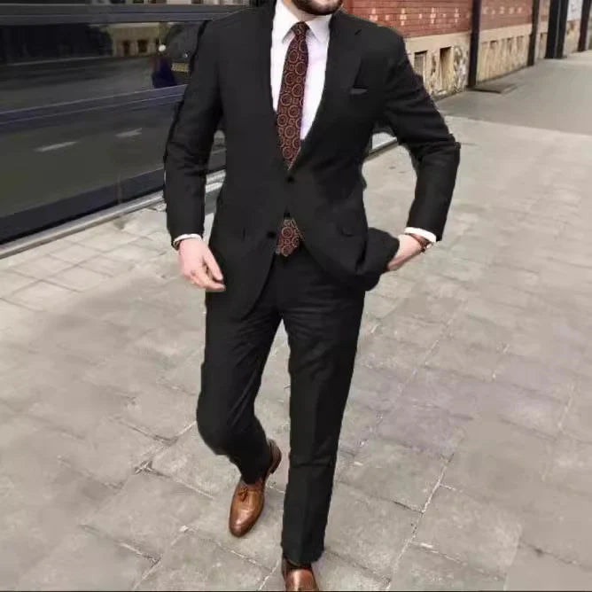 Men's Stylish Wedding Suit, 2-Piece