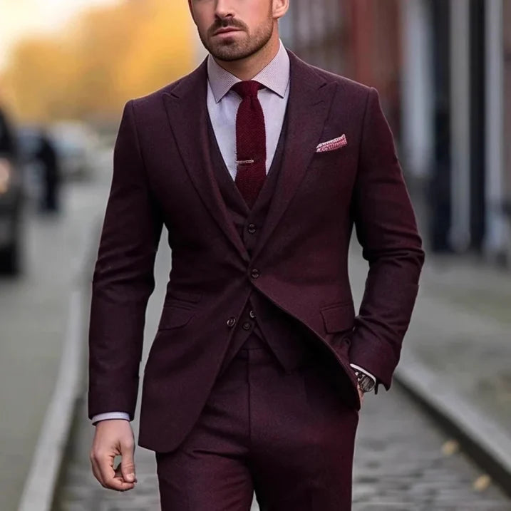 Men's Elegant 3-Piece Suit | Classic