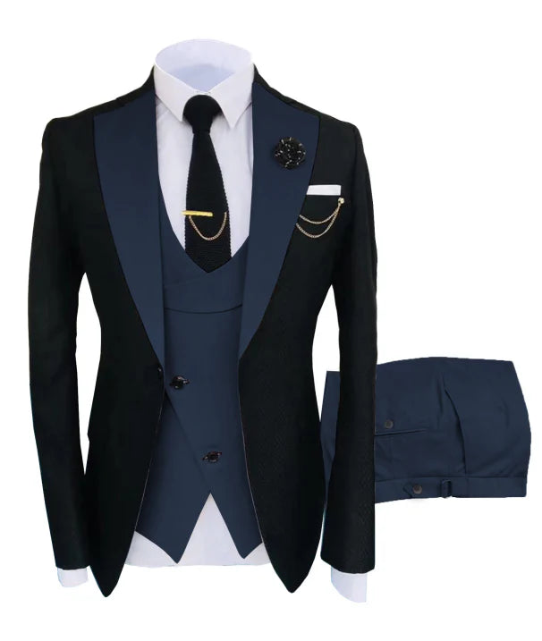 Men’s Elegant 3-Piece Suit | Formal