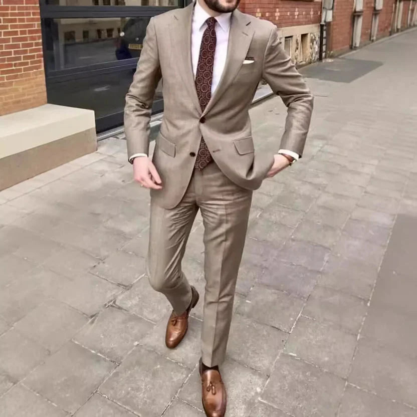 Men's Stylish Wedding Suit, 2-Piece