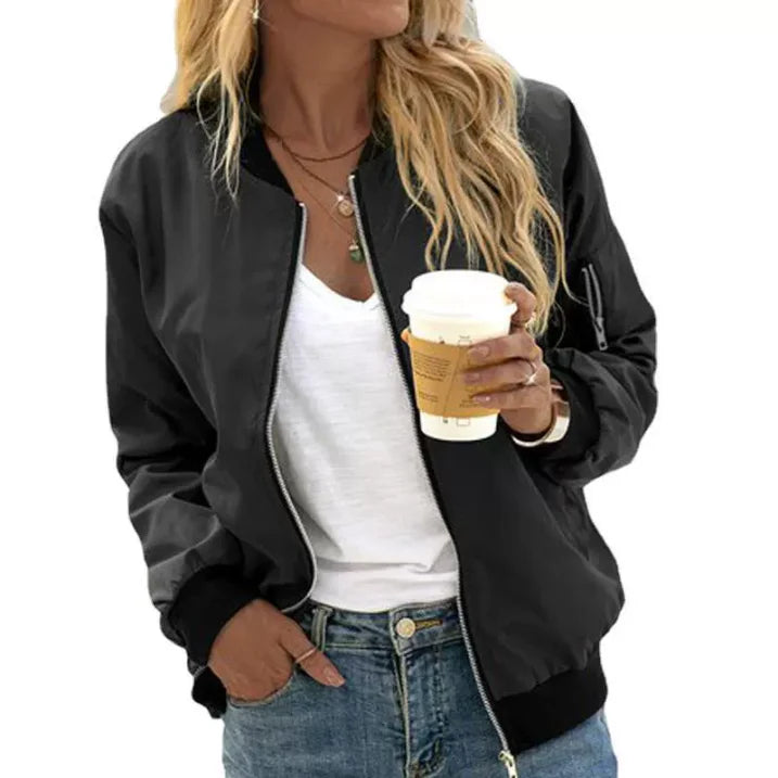 Women’s Casual Bomber Jacket | Transitional
