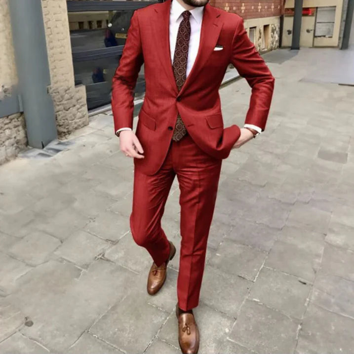 Men's Stylish Wedding Suit, 2-Piece