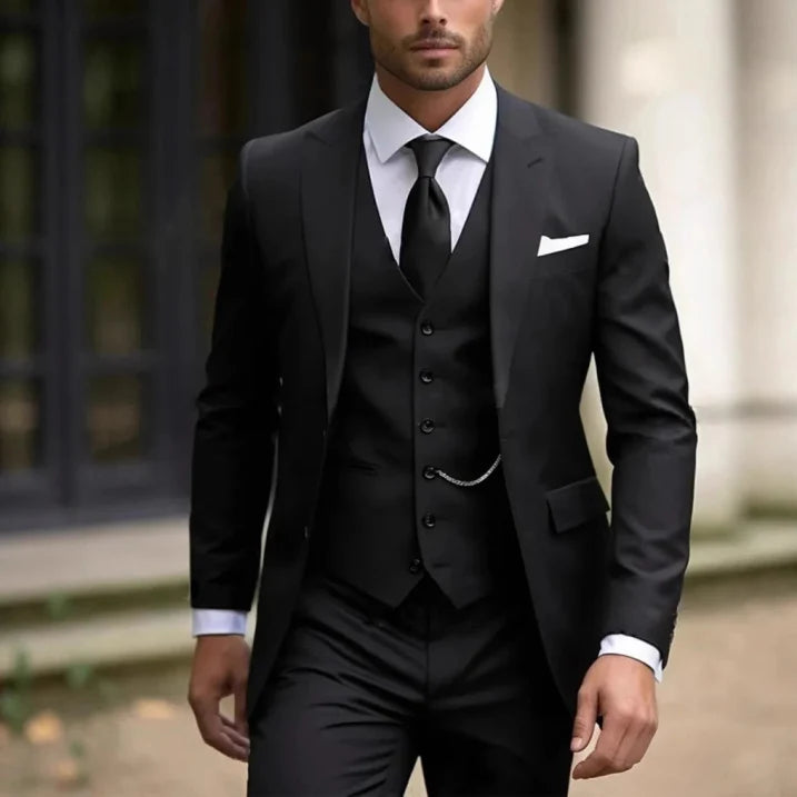 Men's Elegant 3-Piece Suit | Classic