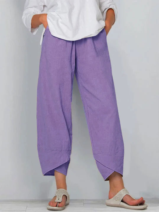 Pantalons Cropped Légers, Tenue Estivale Élégante