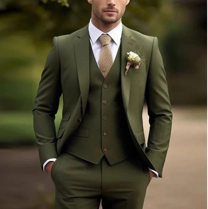 Men's Elegant 3-Piece Suit | Classic
