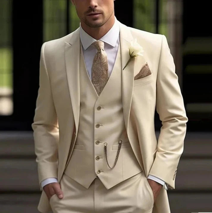 Men's Elegant 3-Piece Suit | Classic