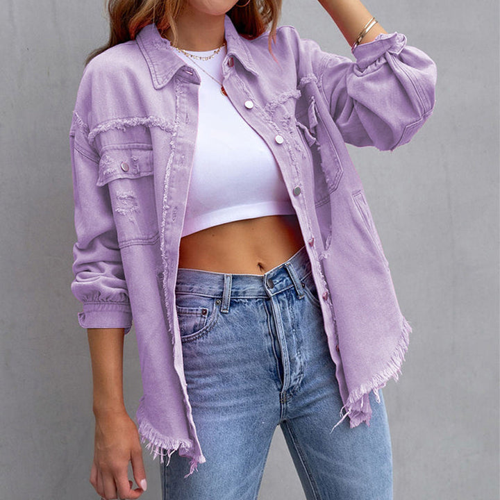 Revive™ Distressed Denim Jacket Cairns Closet