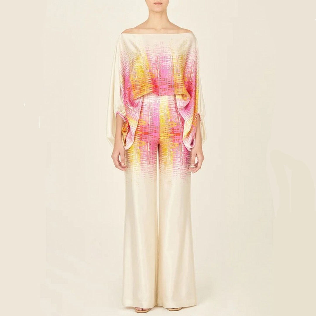 Ensemble deux pièces tendance pour femme, un épaule dénudée | À la mode