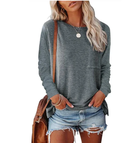 Women’s Casual Loose Sweatshirt | Round Neck
