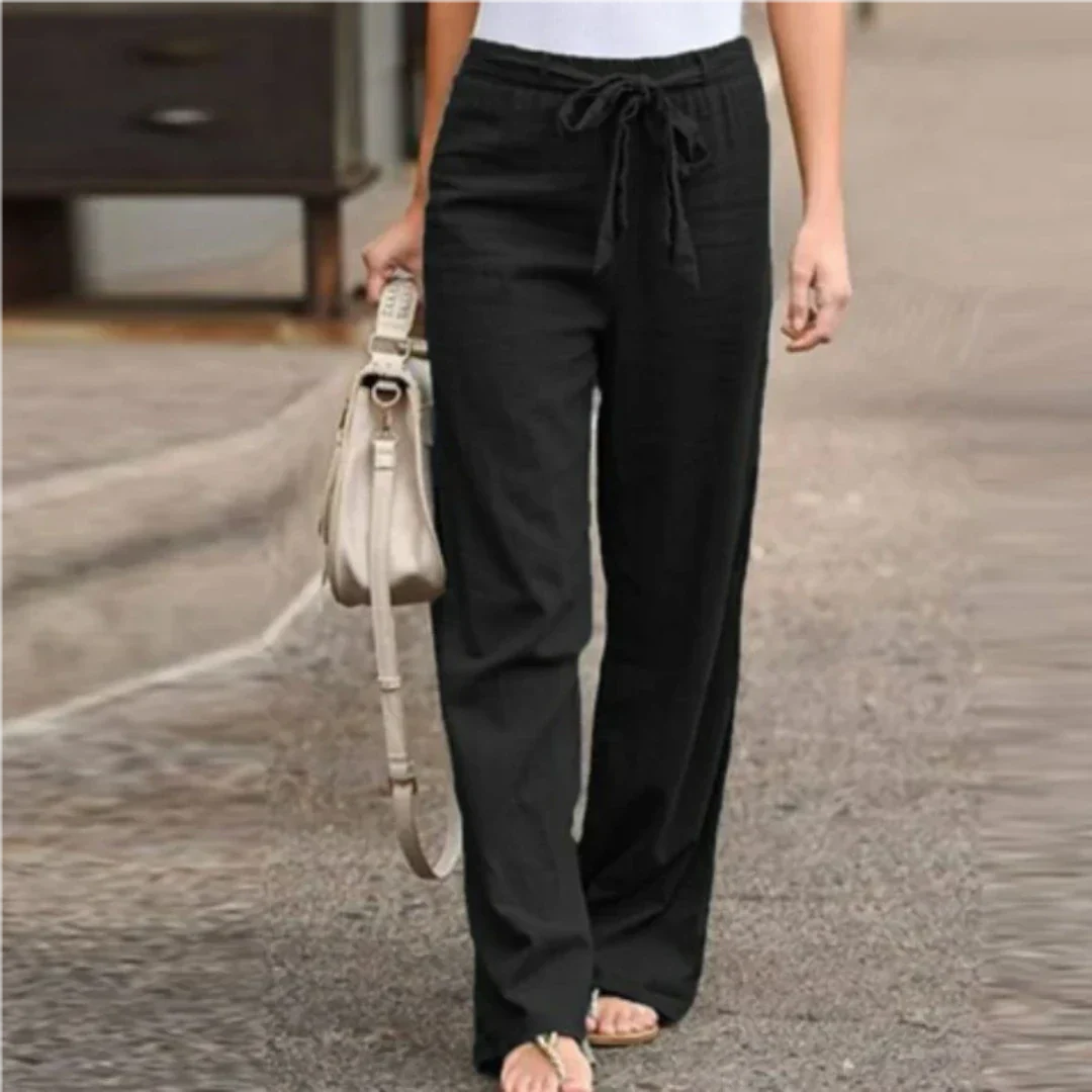 Women’s Trendy Long Pants with Belt | Stylish