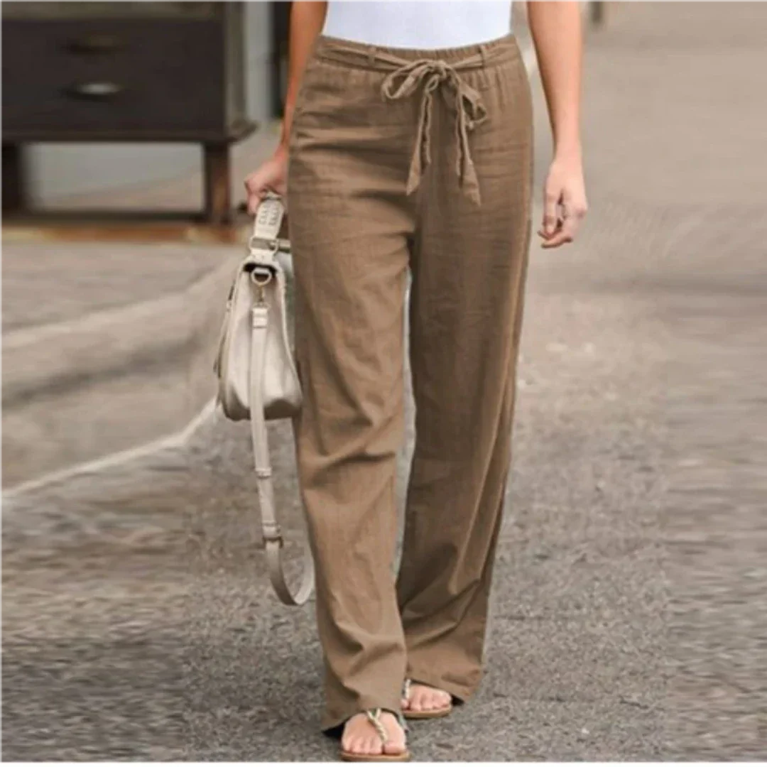 Women’s Trendy Long Pants with Belt | Stylish