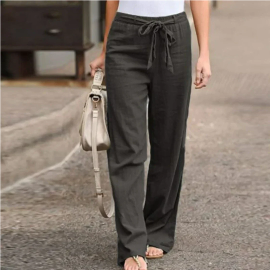 Women’s Trendy Long Pants with Belt | Stylish