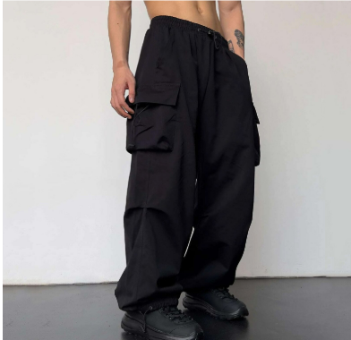 Men's Baggy Multi-Pocket Pants | Wide Leg