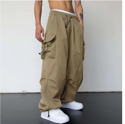 Men's Baggy Multi-Pocket Pants | Wide Leg