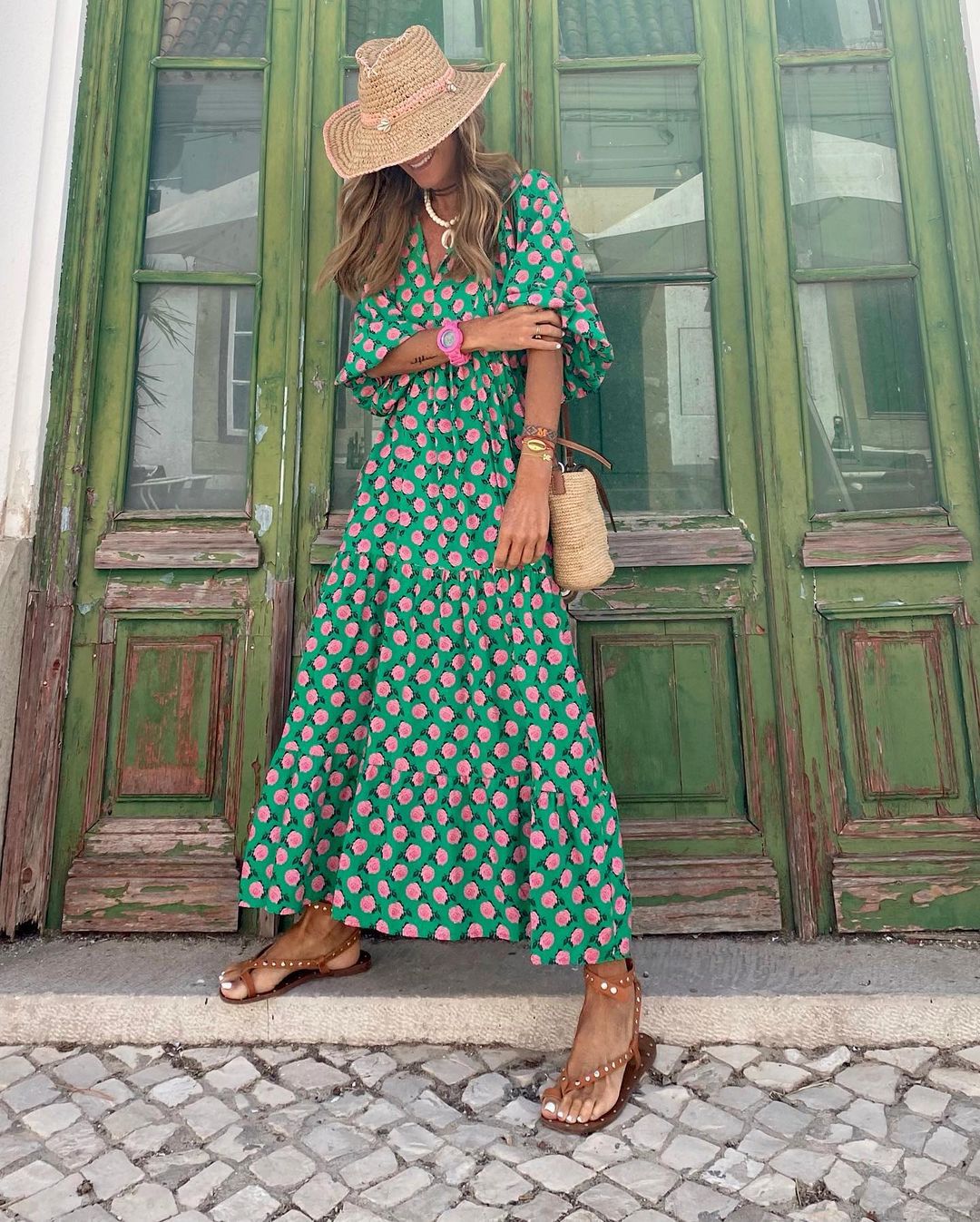 LUCILLE - Boho Maxi Dress Cairns Closet