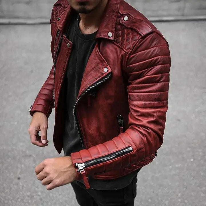 Men's Brown Leather Jacket - Timeless Style Cairns Closet