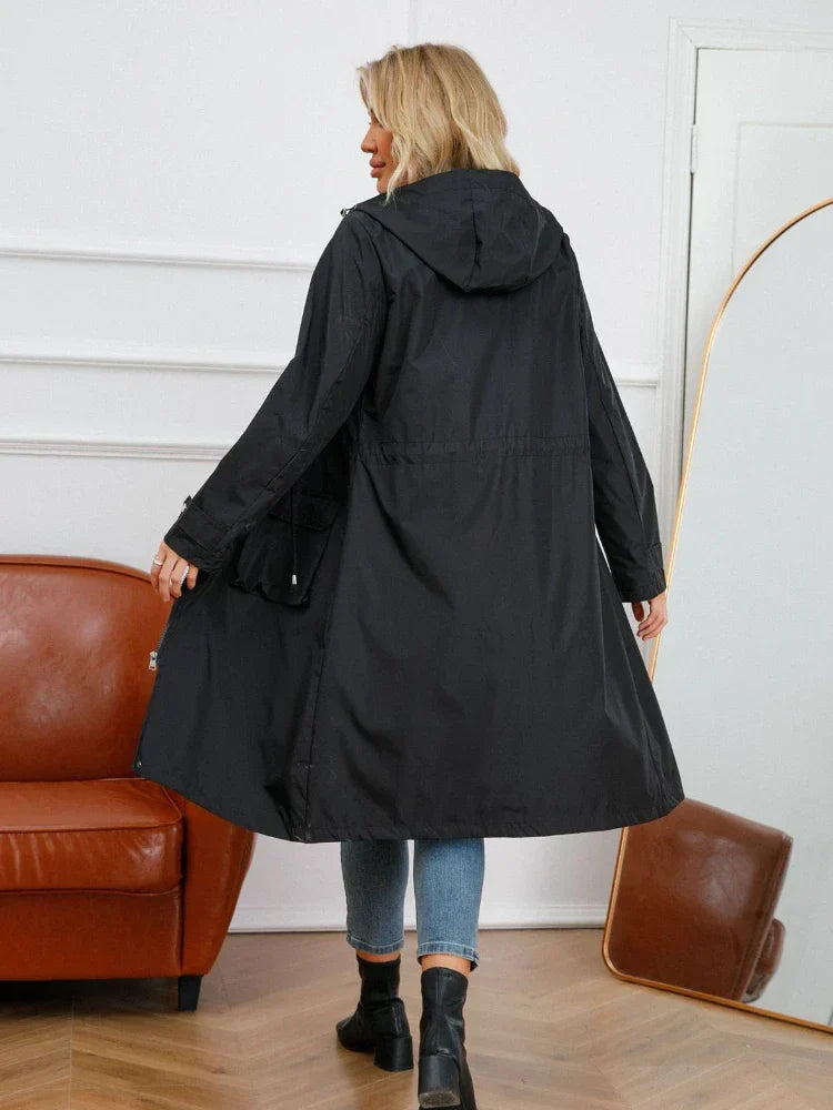 Manteau de pluie coupe-vent pour femme | Élégant