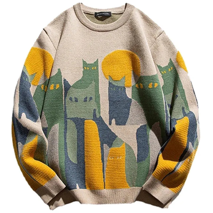 Ben™ - Vintage Desert Cats Sweater