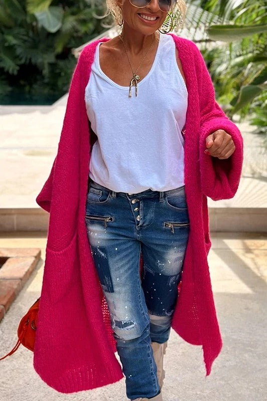 Lovely™ -  Long Knitted Cardigan