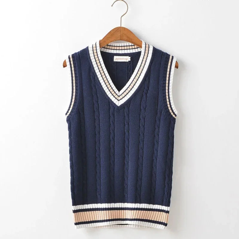 Men’s Stylish V-Neck Vest | Sleeveless